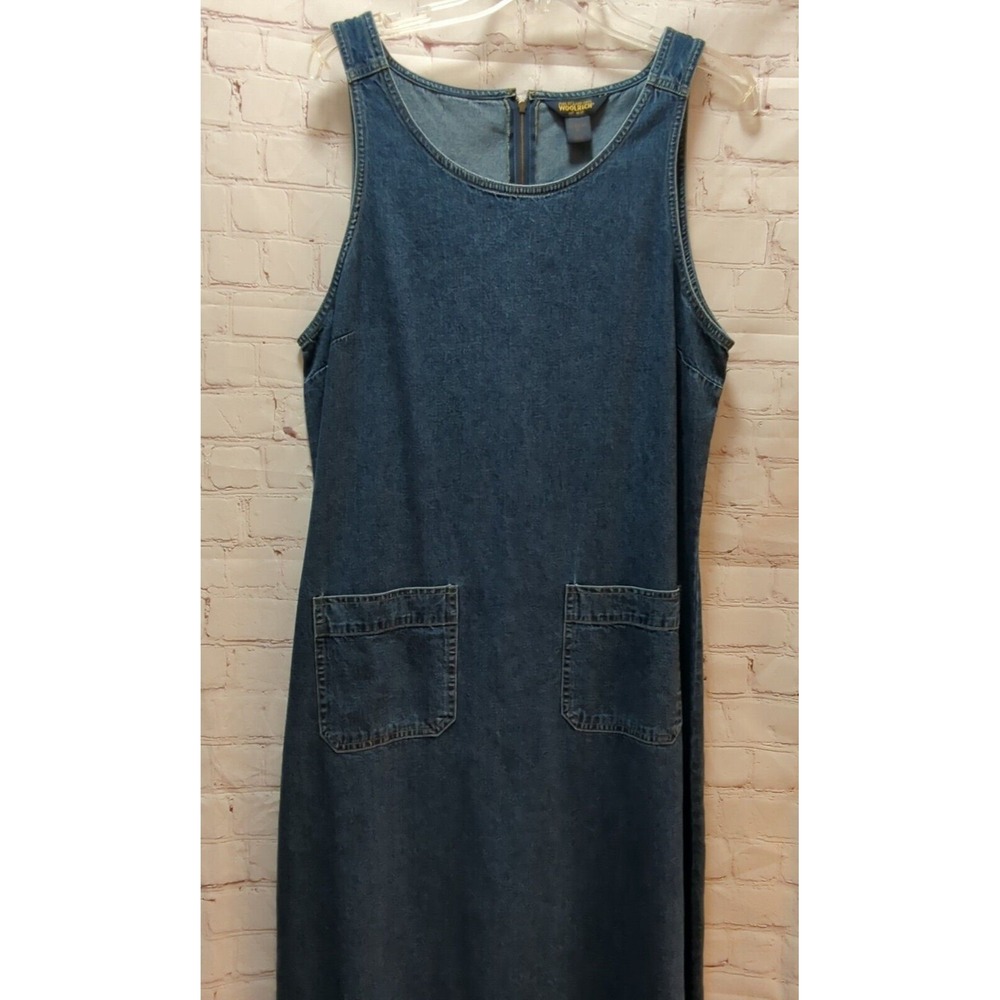 Woolrich Blue Denim Sleeveless Jean Dress
